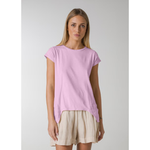 DEHA - T-shirt LINEN TRIMS T-SHIRT in cotone per donna