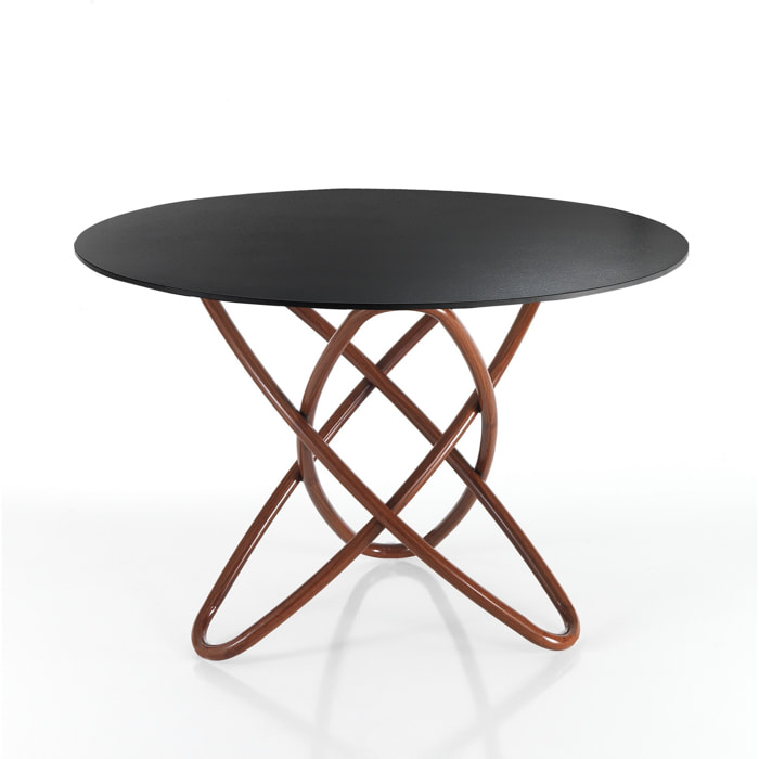 Tomasucci TABLE EN BOIS HULA HOOP ARDESIA Noir