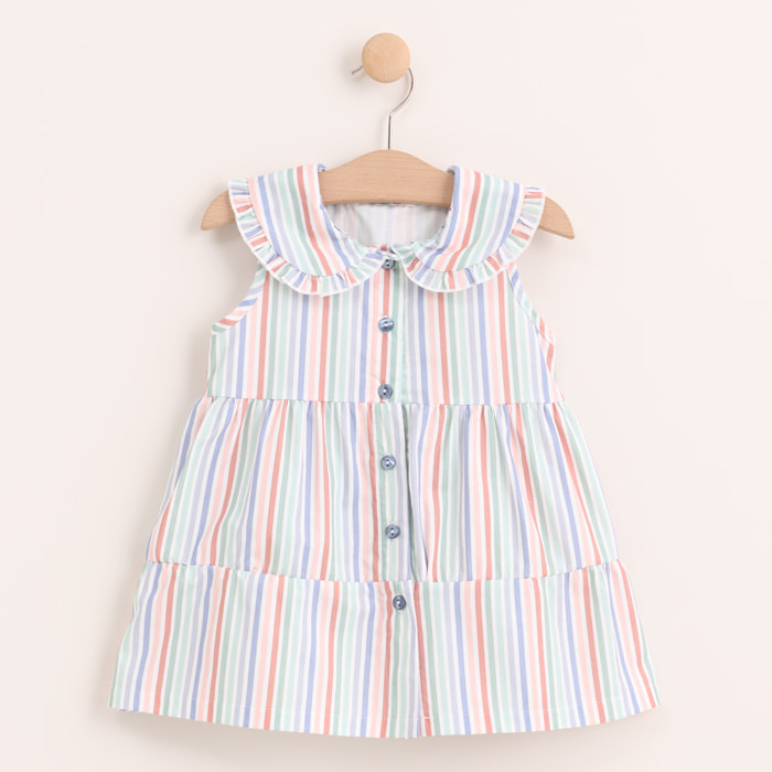 Vestido - 100% algodón - multicolor