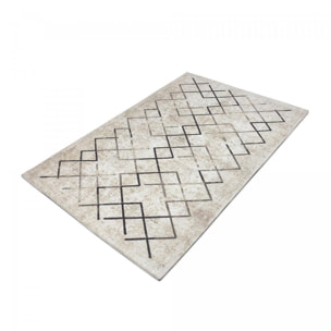 Tapis kilim Piro, doux et soyeux motif déstructuré