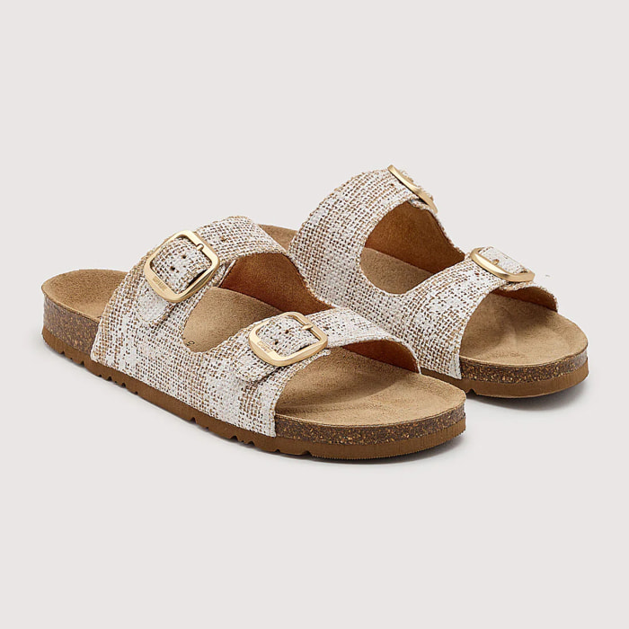 Sandalia Bio Natural Blanco - Reine