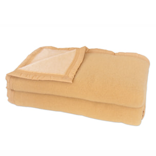 Couverture en 100% pure laine vierge 500g/m² - Jaune