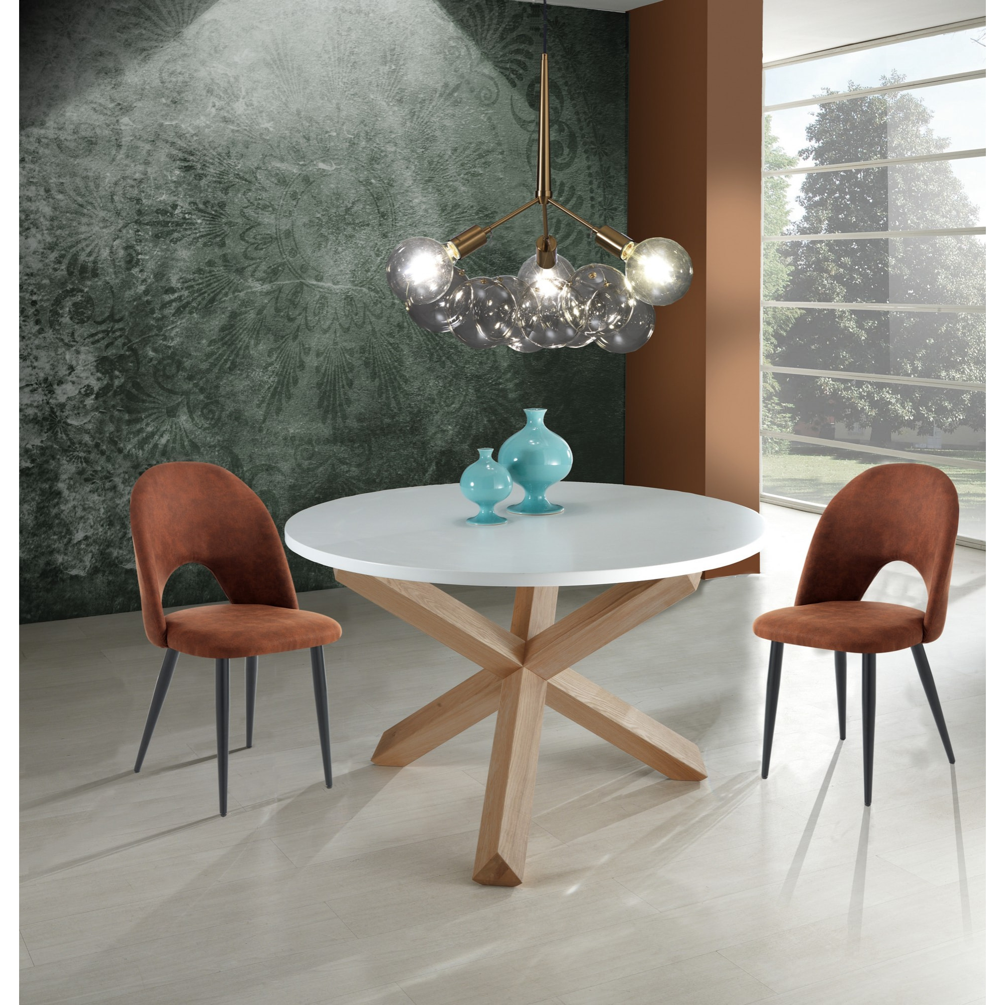 Tomasucci NOUVELLE table ronde - FRISIA Blanc