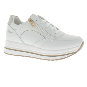 Armata di Mare Scarpe Donna Sneakers Casual Zip Laterale con Soletta in Memory Foam AMD S51H64 White Gold