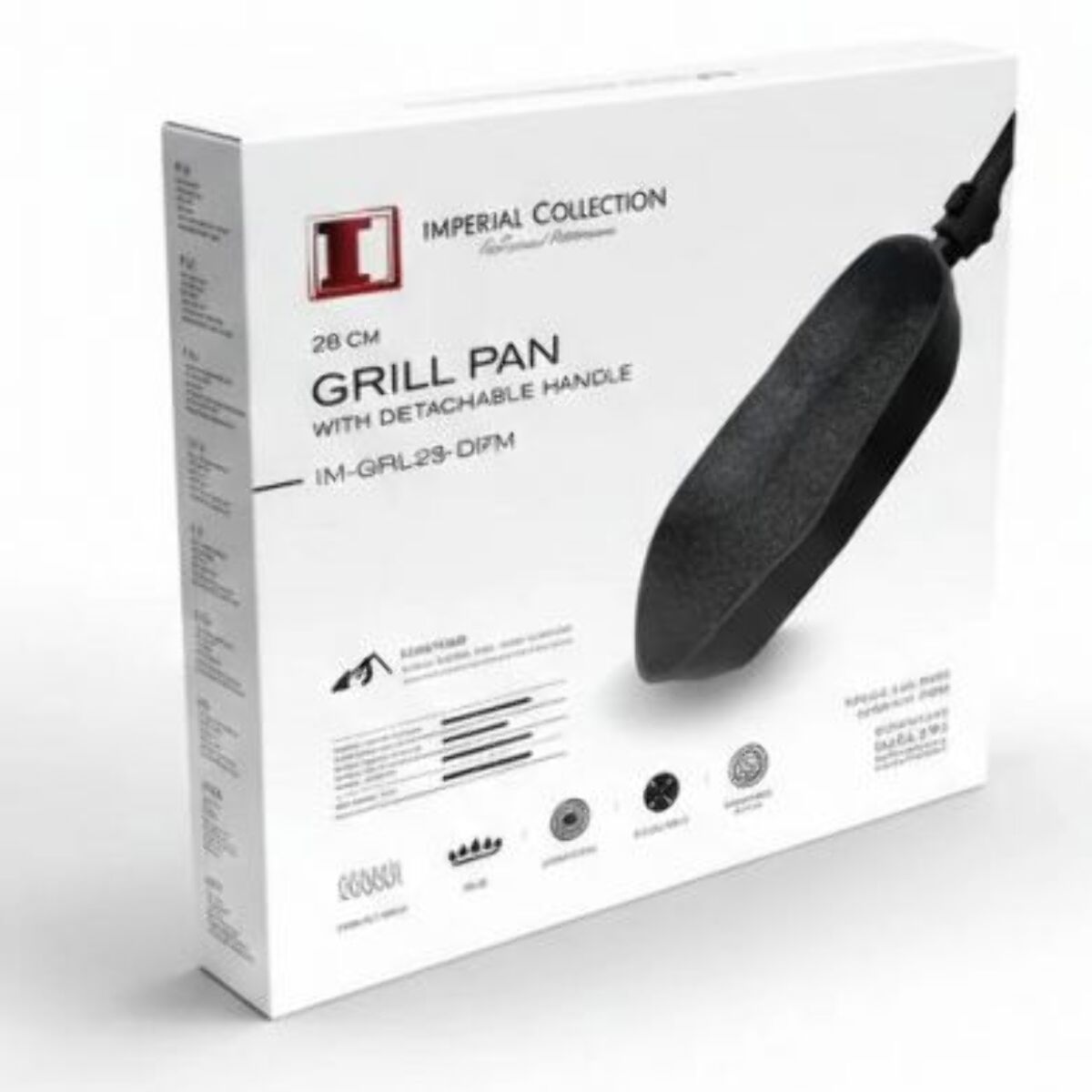 Poêle à griller marbrée 28cm Impérial Collection IM-GRL28-DFM