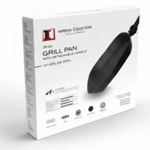 Poêle à griller marbrée 28cm Impérial Collection IM-GRL28-DFM