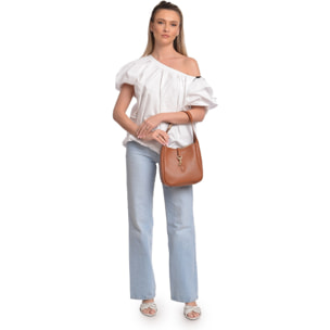 Borsa a mano Anna Luchini Cammello