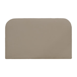 Tête de lit déhoussable en bouclé marron en différentes tailles