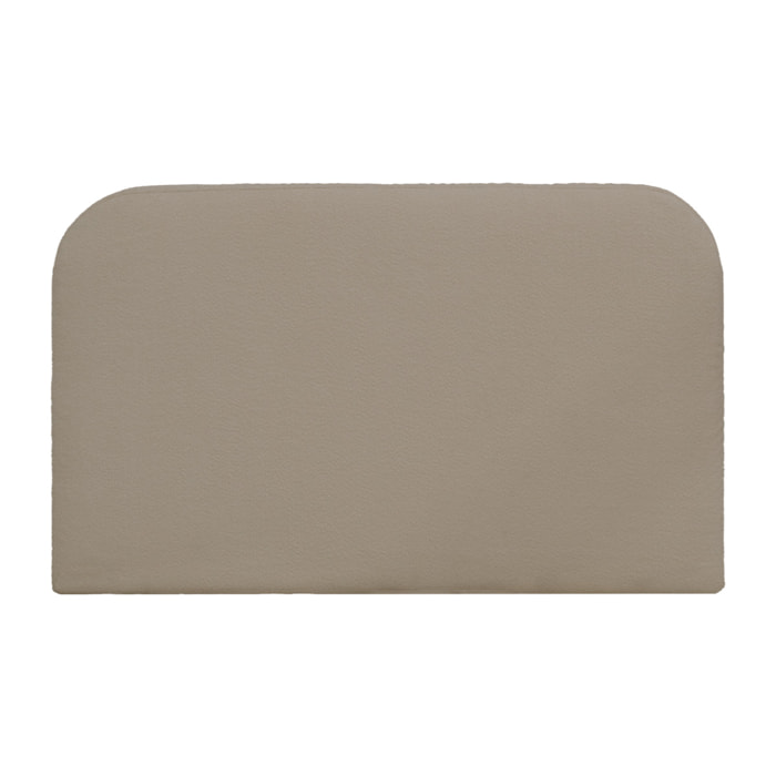 Tête de lit déhoussable en bouclé marron en différentes tailles