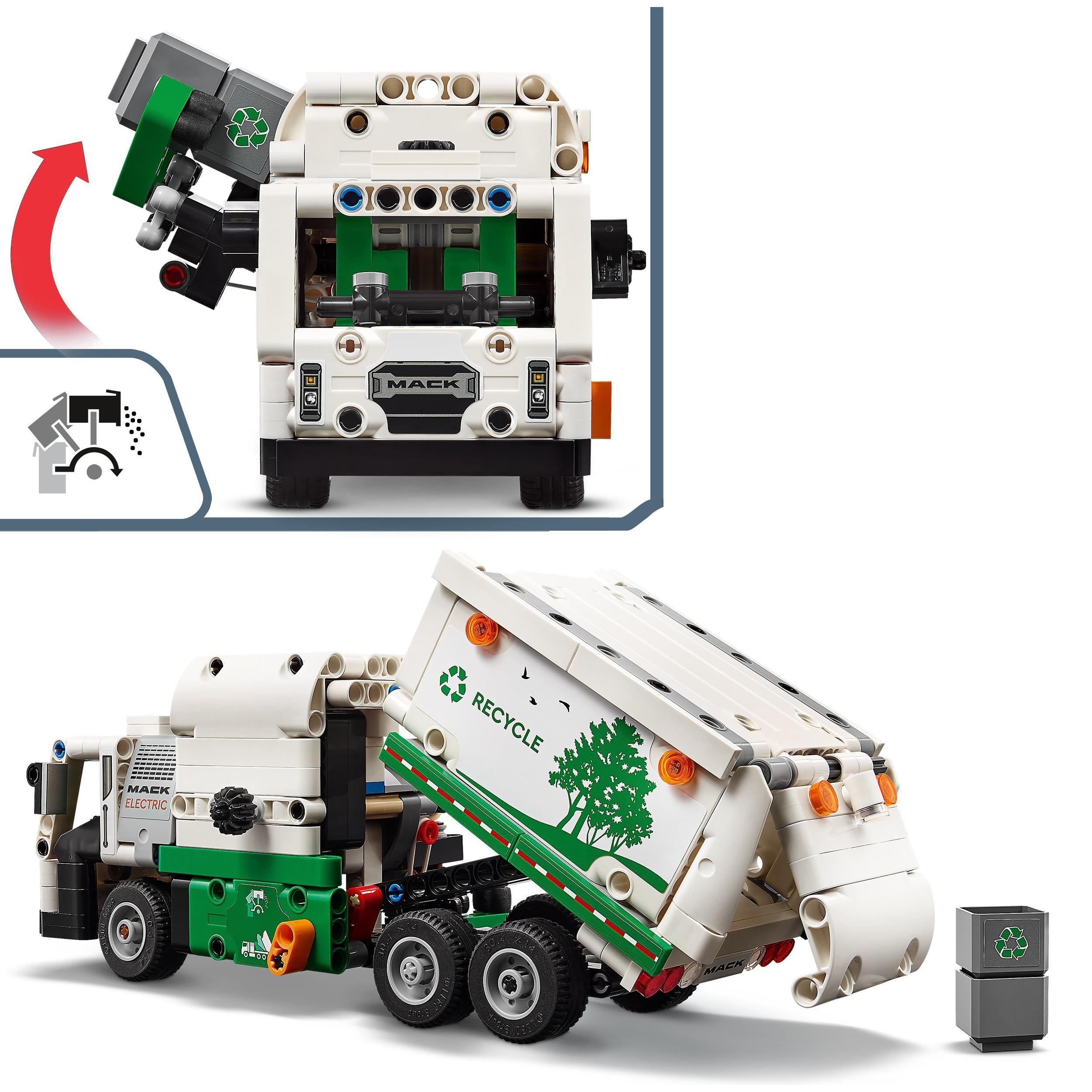 LEGO TECHNIC 42167 - CAMION DELLA SPAZZATURA MACK LR ELECTRIC