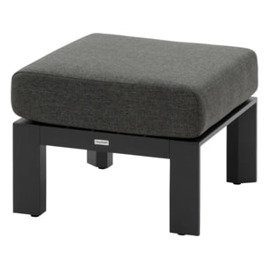Pouf de jardin "Évasion" graphite aluminium et oléfine