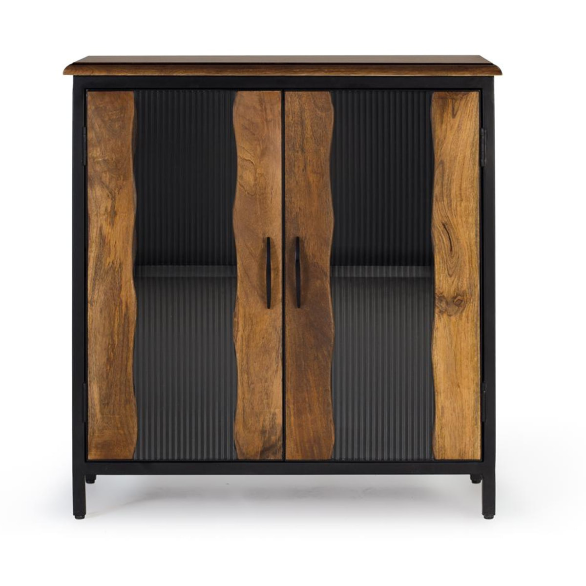 Aparador de Madera de Mango Estilo Industrial