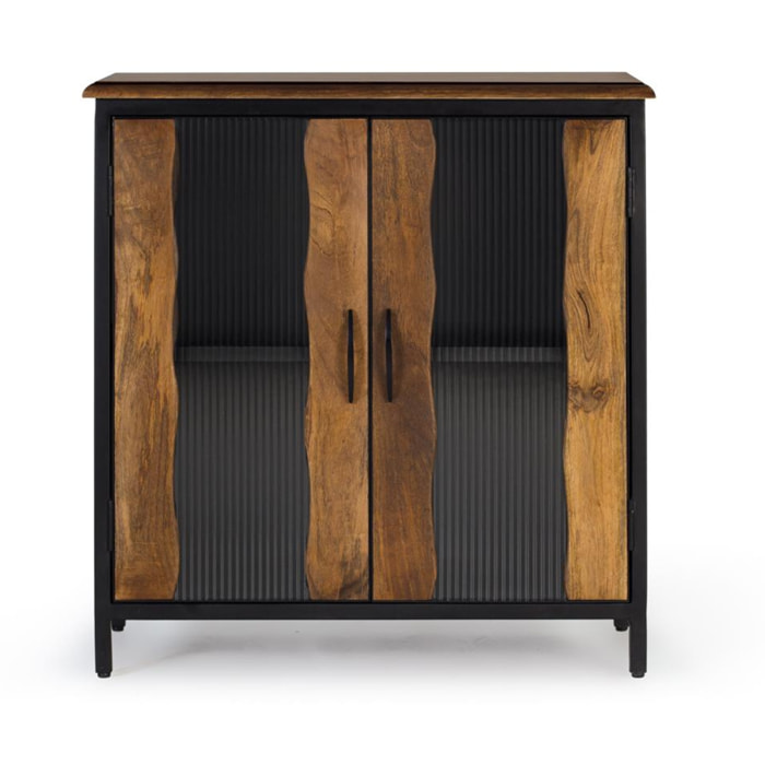 Aparador de Madera de Mango Estilo Industrial