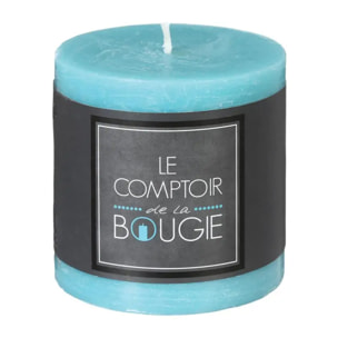 Bougie rustique - bleu turquoise - 220g
