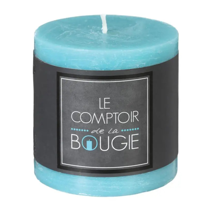 Bougie rustique - bleu turquoise - 220g