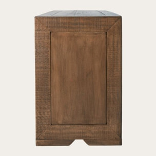 Meuble tv Oblak -bois massif d'araucaria-couleur nogal 160 x 60 x 40 cm