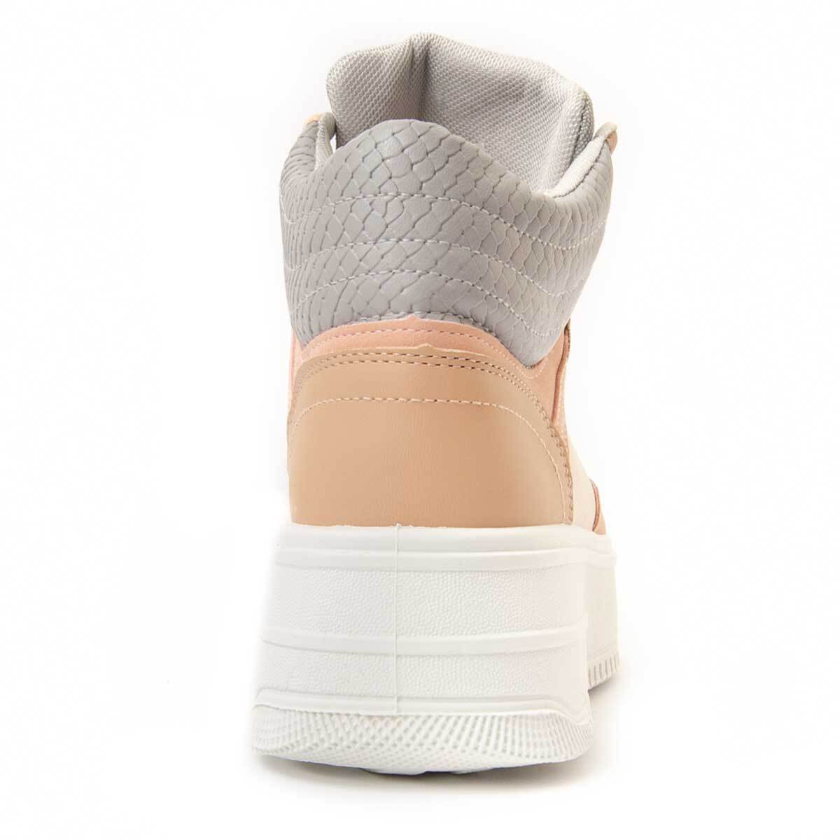 Sneaker De Plataforma - Beige - Altura: 5 Cm