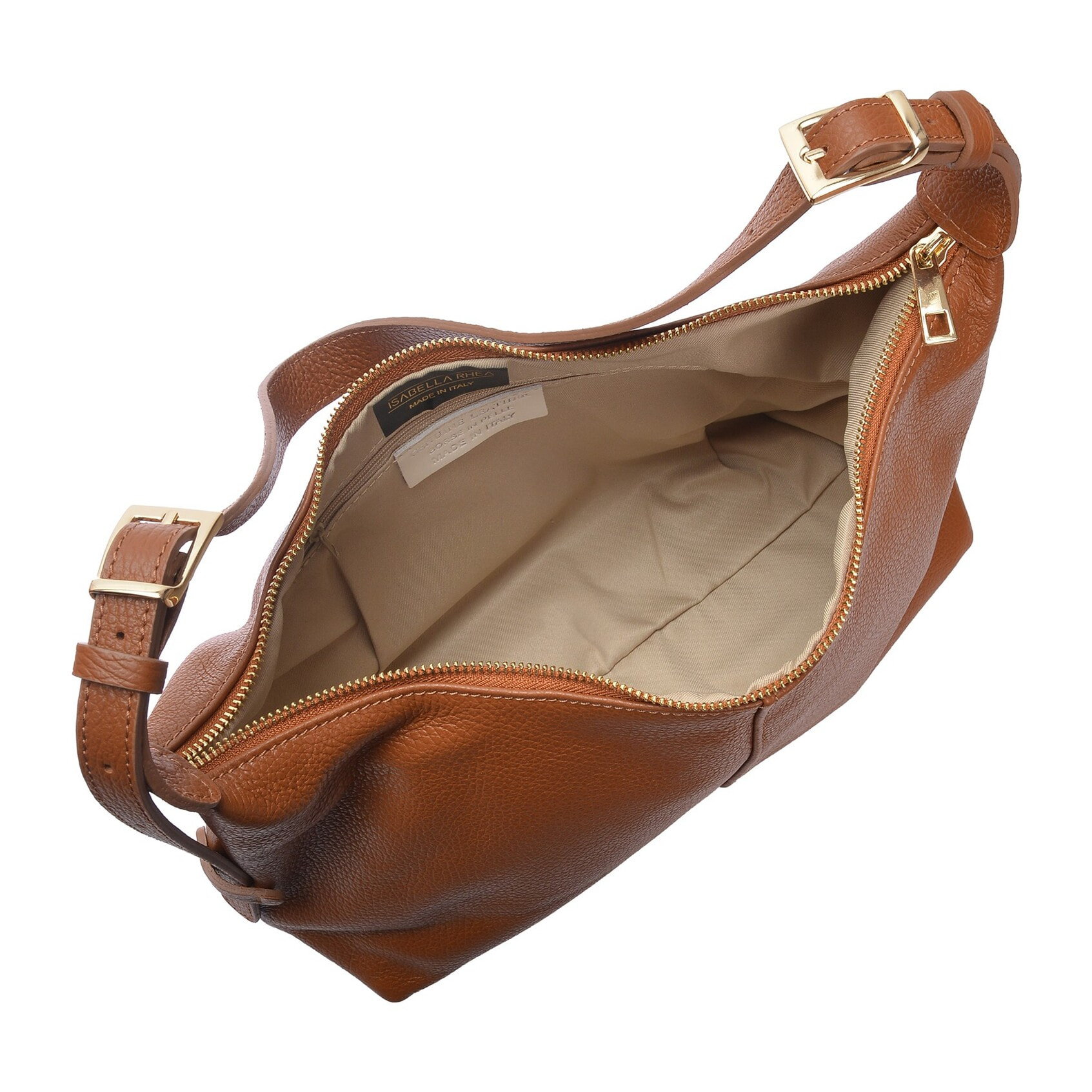 Borsa a tracolla Anna Luchini Cammello