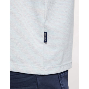 Camiseta Líneas Finas Azul Celeste - Malak