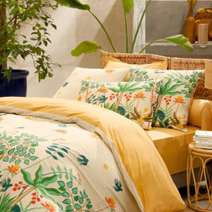 Taie d’oreiller percale de coton 80 fils tropical - Vert