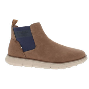 Armata di Mare Scarpe Uomo Stivaletti Chelsea Boots con Soletta Rimovibile in Memory Foam AMU W24L634 Cognac