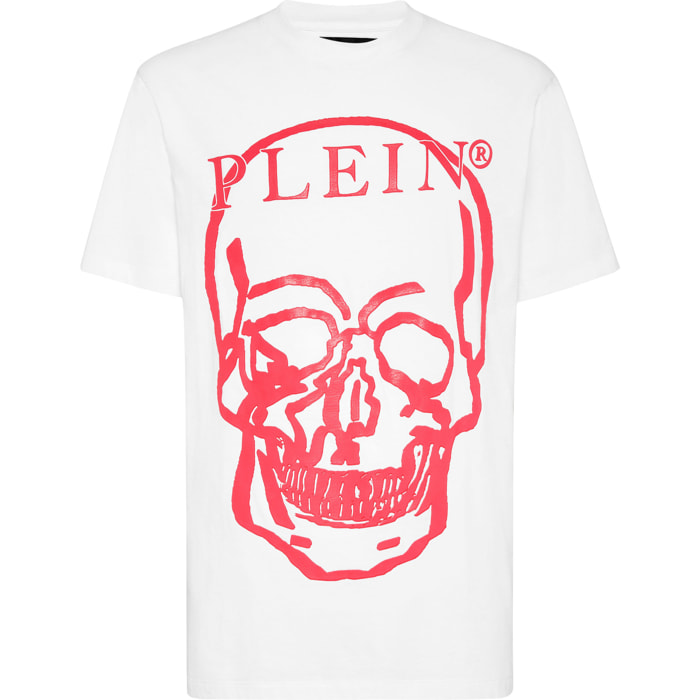 PHILIPP PLEIN T-Shirt Round Neck SKULL AND PLEIN