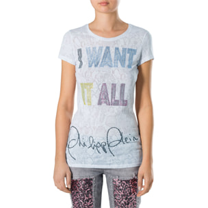 PHILIPP PLEIN T-shirt Round Neck SS "Queenie"