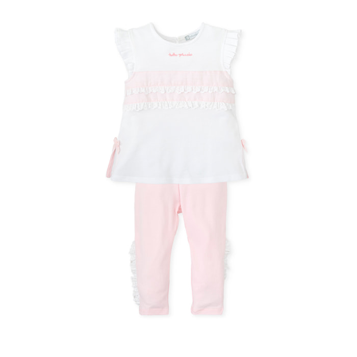 Conjunto - Blanco rosa