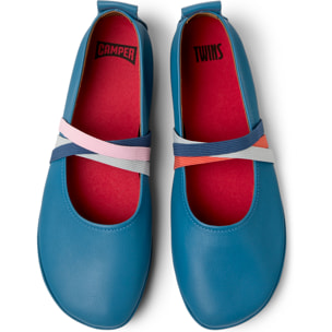 Ballerine - CAMPER Right Nina Twins - Blu - Pelle liscia