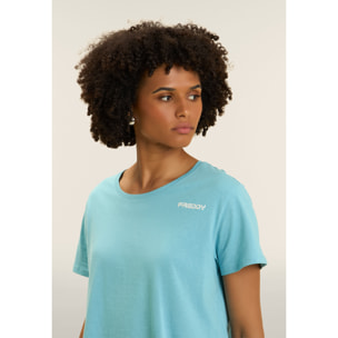 T-shirt Manica Corta Cropped con piccolo Logo FREDDY