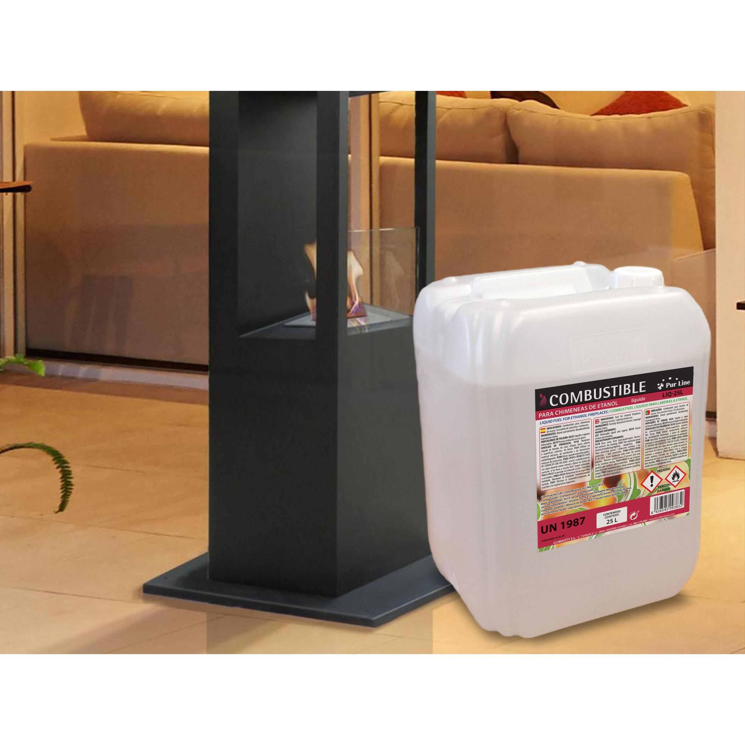 Combustible Etanol de origen natural aroma neutro  garrafa LIQ-25L PURLINE  W