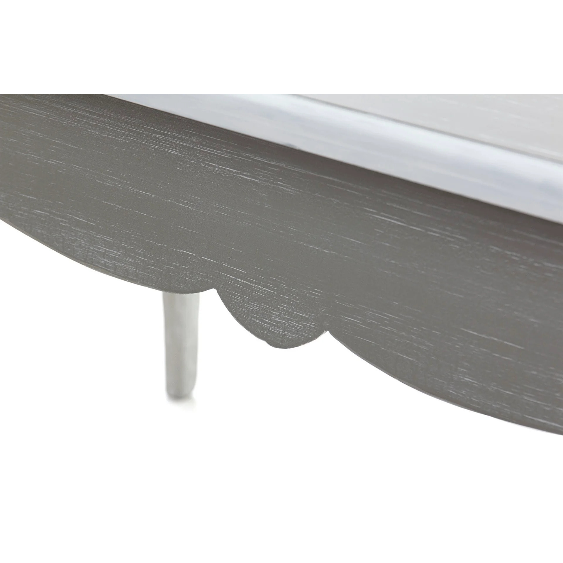 Mesa Comedor Madera Gris Blanco 180x90x80 Cm