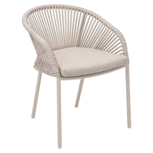 Fauteuil de jardin Oryon empilable argile