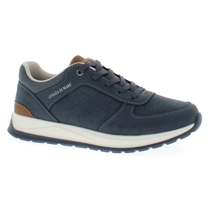 Armata di Mare Scarpe Uomo Sneakers Casual Stringate con Soletta Rimovibile in Memory Foam AMU S25L714 Navy