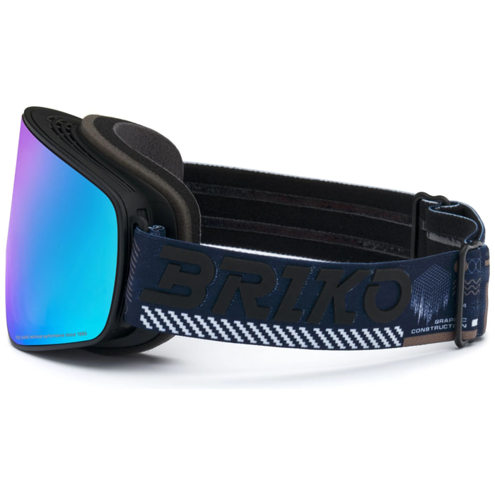 Maschere /Occhiali Protettivi Briko Uomo Donna Blu Ingrid Sharp Lite 2 Lenses