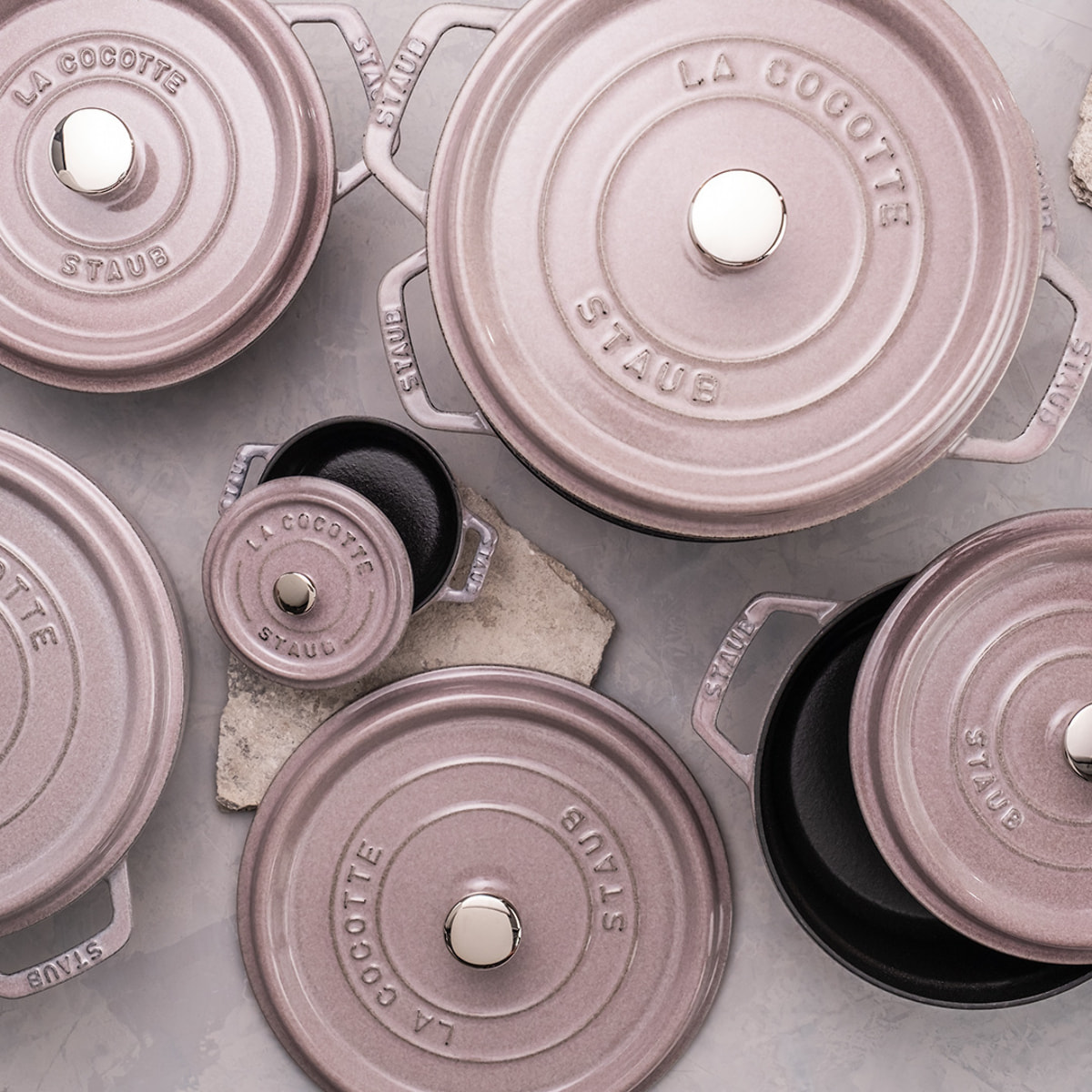 Cocotte en fonte, Rond(e), Fleur de Cerisier