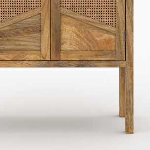 Ensemble commode et armoire en bois  - Tiki