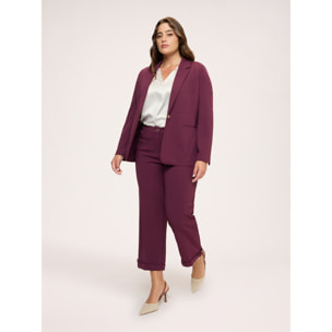 Fiorella Rubino - Blazer destrutturato in tessuto stretch - Bordeaux