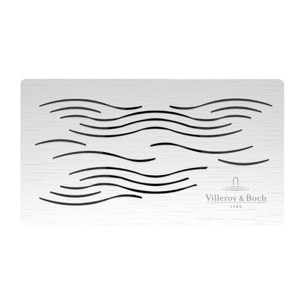 Cache bonde Villeroy & Boch pour receveur de douche Valence chromé