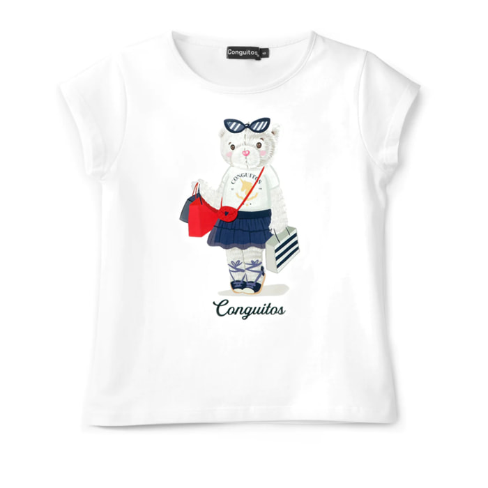 Conguitos - T-shirt casual a maniche corte stampata