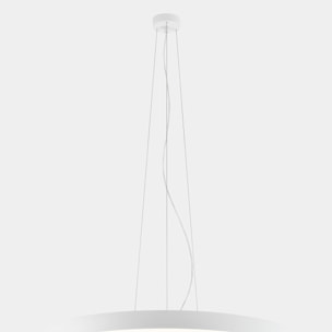 Ledsc4 - Colgante Luno Slim Pendant Large Aluminio, Policarbonato Negro, MICROPRISMATIC