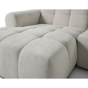 Ray - canapé d'angle gauche - 4 places - en tissu texturé - Beige