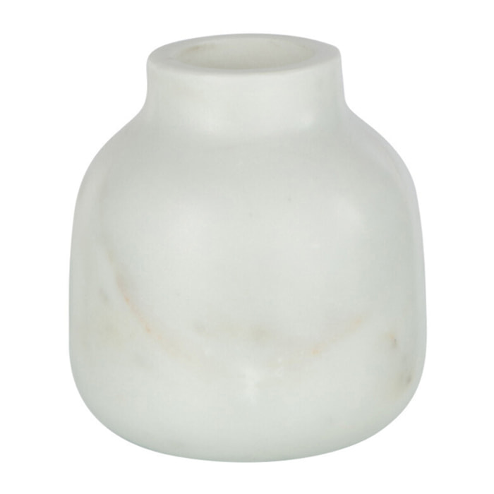 J-Line vase Bouteille Marbre - pierre - blanc - small - Ø 10 cm