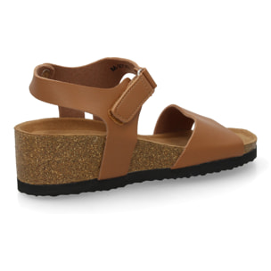 Sandalia cómoda cuña mujer cierre autoaderente