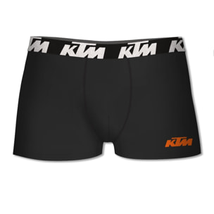 Set de 4 calzoncillos bóxer ktm  negro y gris oscuro