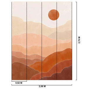 Papier peint soleil au zenith Intissé