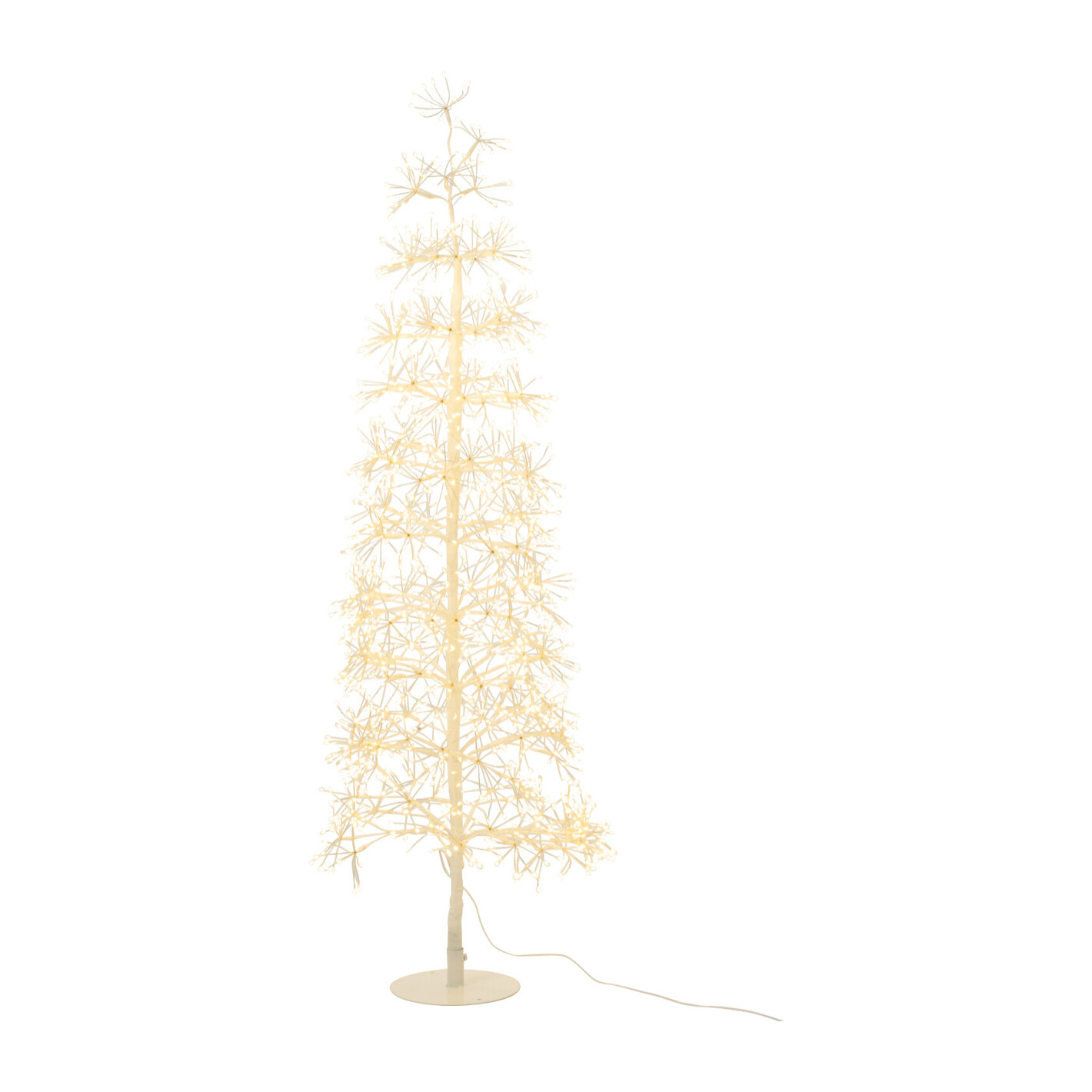 J-Line décoration Arbre - blanc chaud - acier - blanc - medium - LED