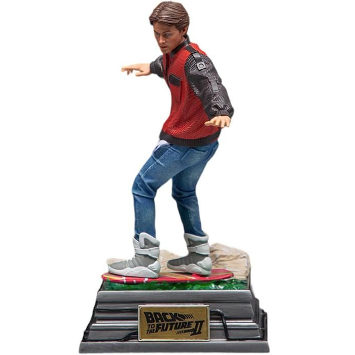 Ritorno al Futuro 2 Figura Marty Mcfly Hoverboard 20 cm Iron Studios