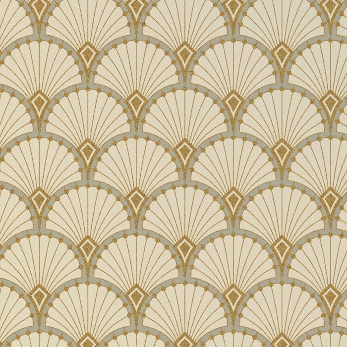 Abattant wood slim déclipsable art deco - Ivoire