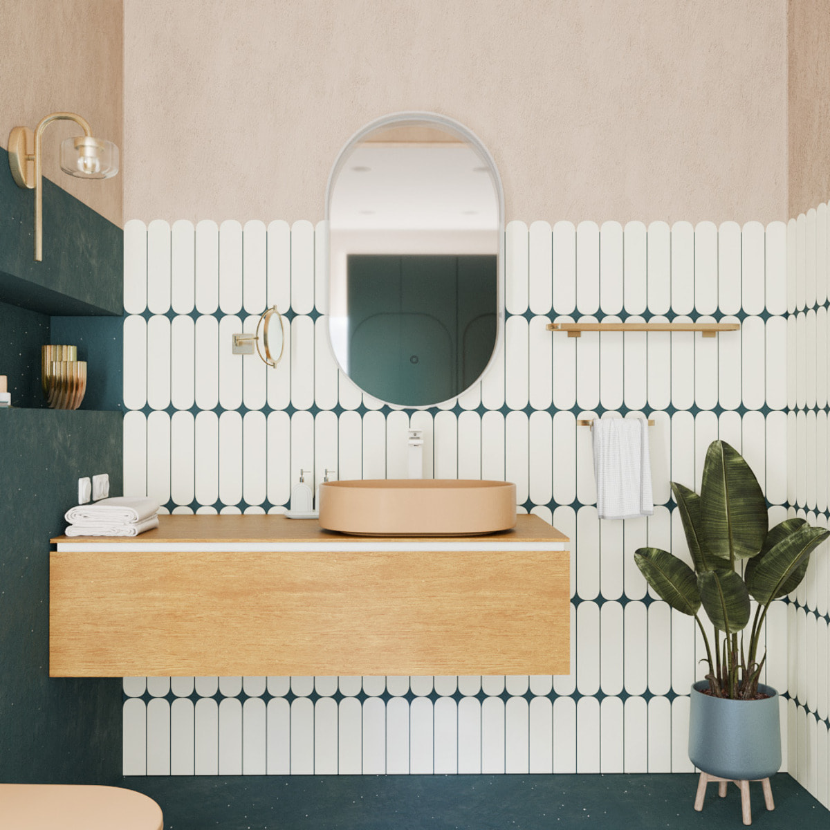 PixL 50 x 36,5 x 12 cm vasque à poser Infinitio, sans trop-plein, moka (CEPX5037MOM)